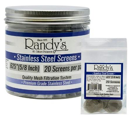 Randy's 0.625 Inches Stainless Steel Screens x 20