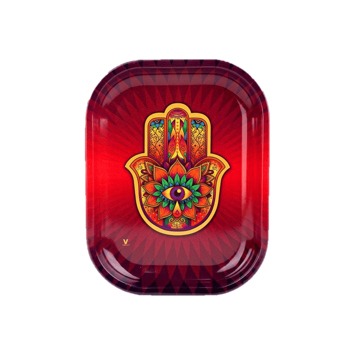 HAMSA RED ROLLIN TRAY-SM