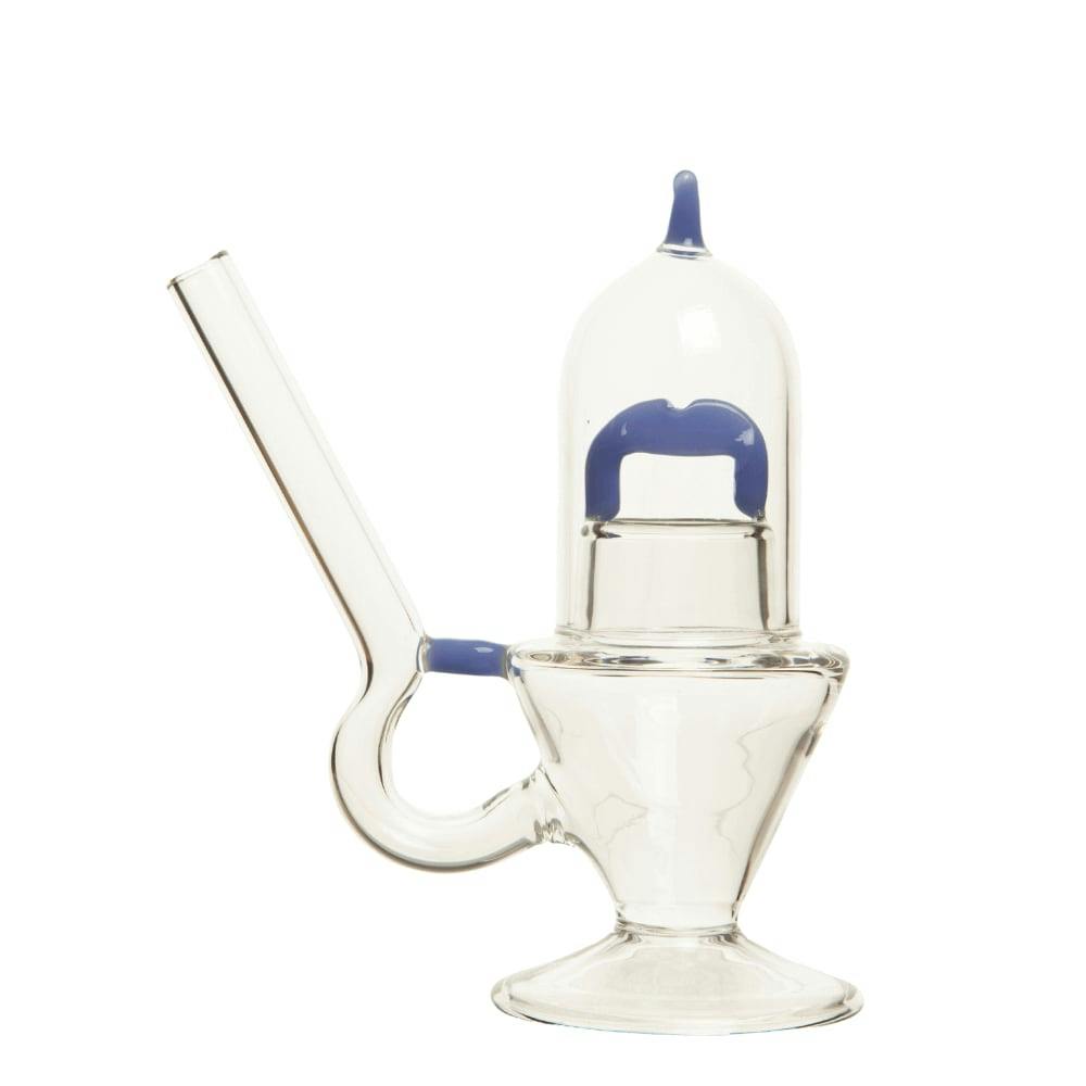 7.5" Hash Glass Bong | Milky Blue