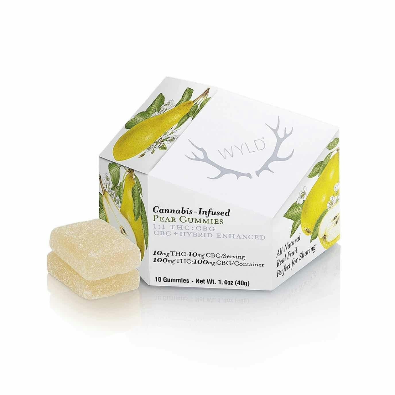 WYLD Pear 100mg THC : 100mg CBG