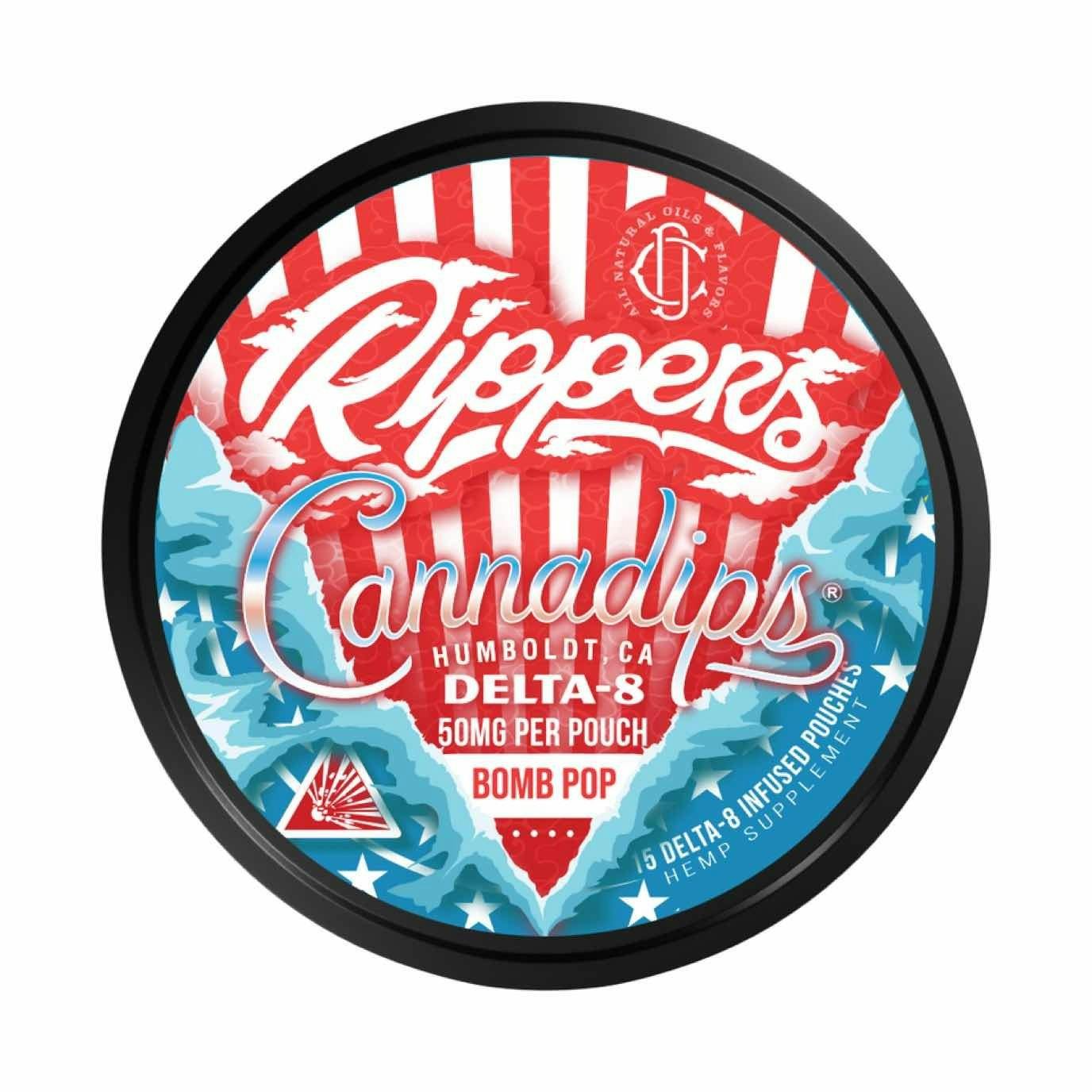 Cannadips Rippers Delta 8 Pouches (Bomb Pop)