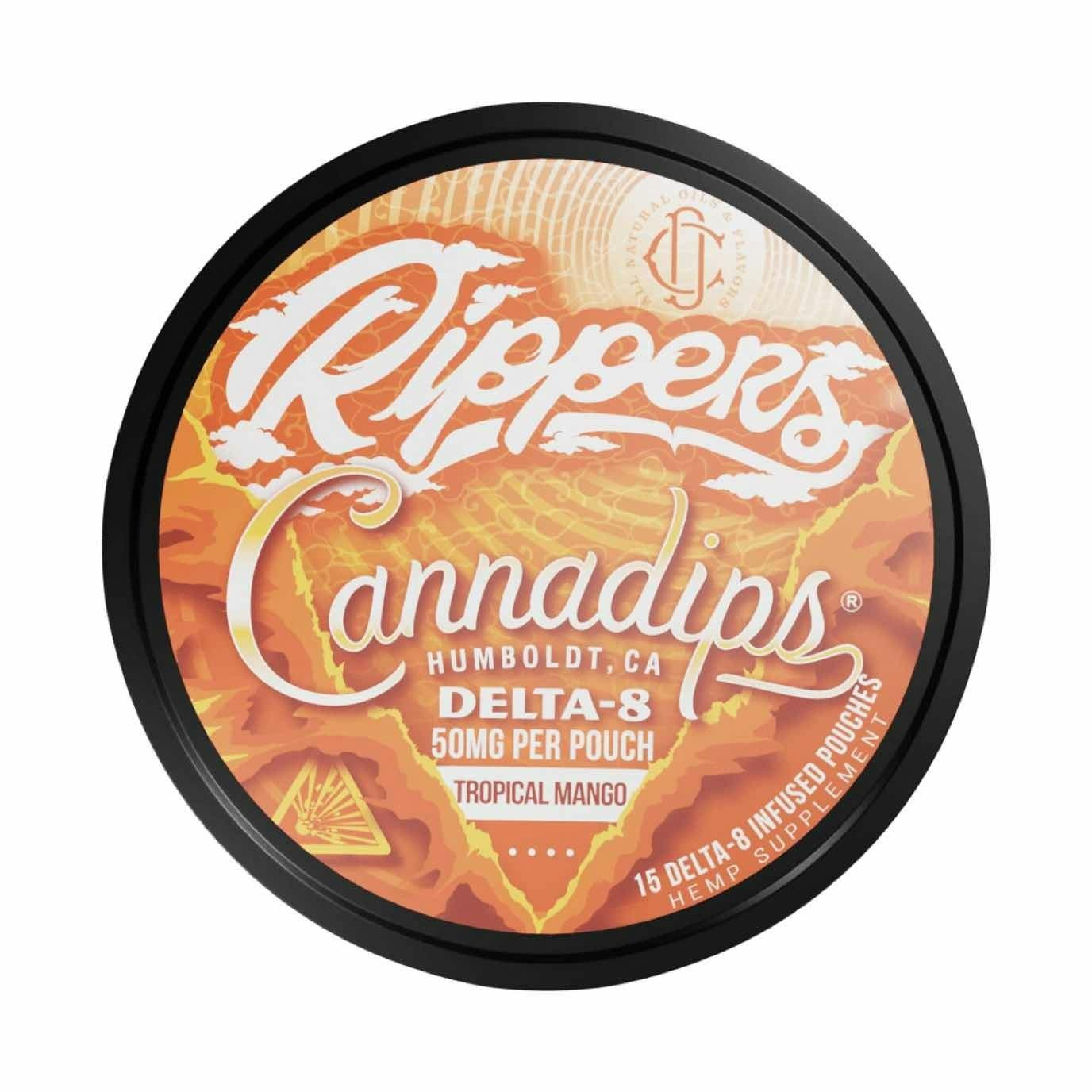 Cannadips Rippers Delta 8 Pouches (Tropical Mango)
