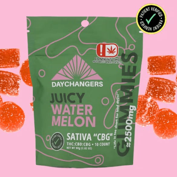 Day Changers - 2500mg THC Gummy - CBG - Sativa - Juicy Watermelon