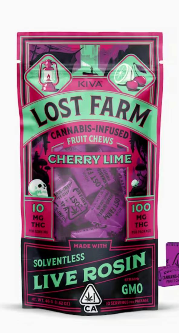 Cherry Lime 'GMO' Live Rosin Chews | 100mg | 10ct | 10mg/ea