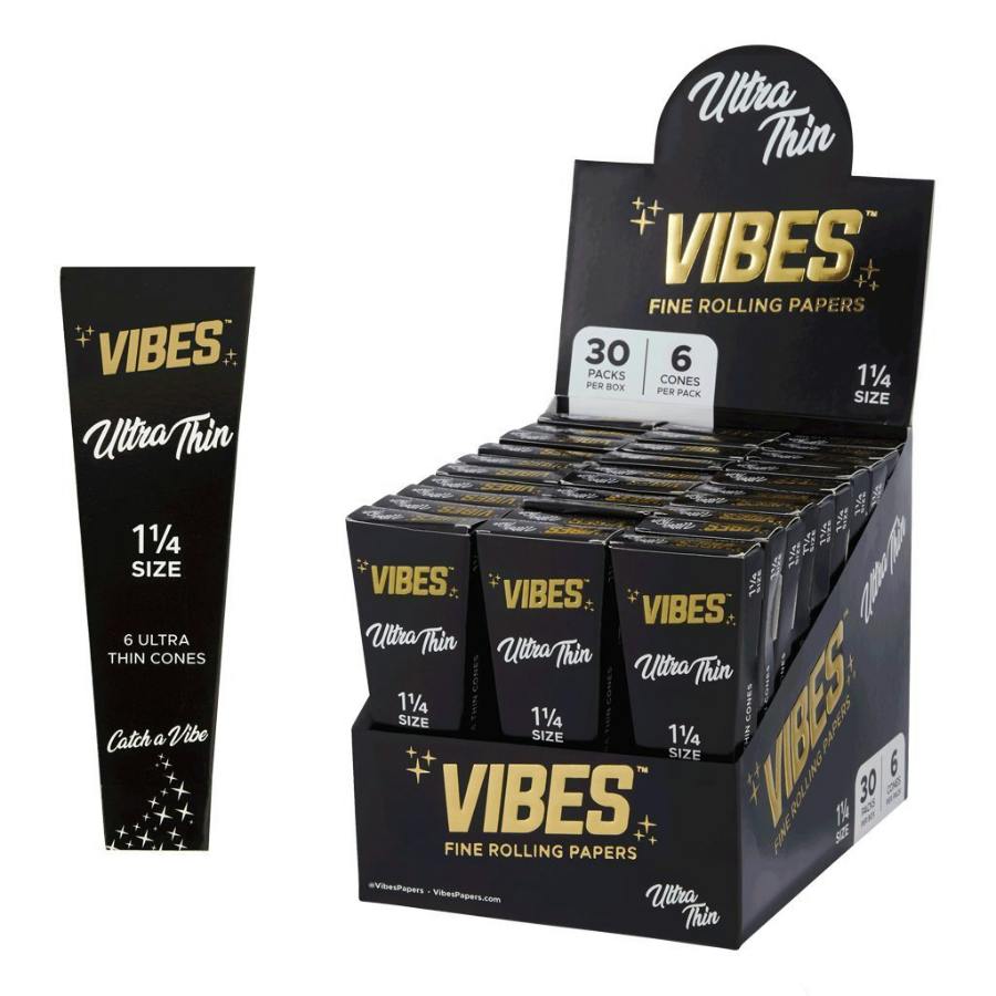 Vibes 1 1/4 6pk Cones (Ultra Thin)