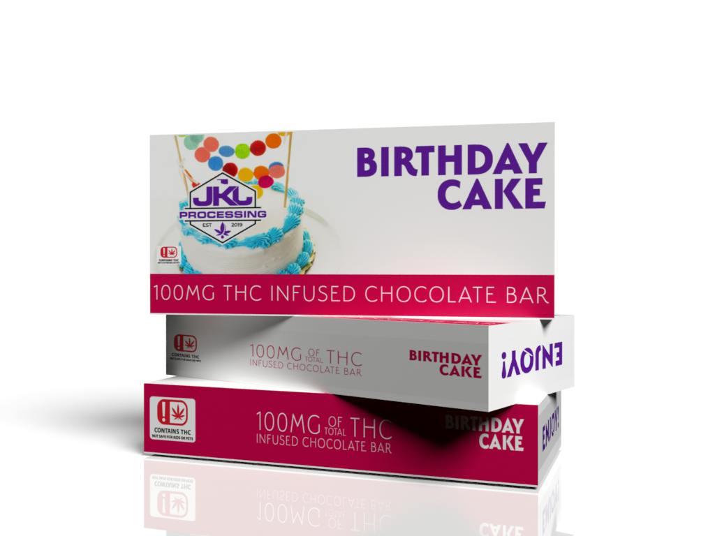 JKJ Chocolate Bar - Birthday Cake 100MG