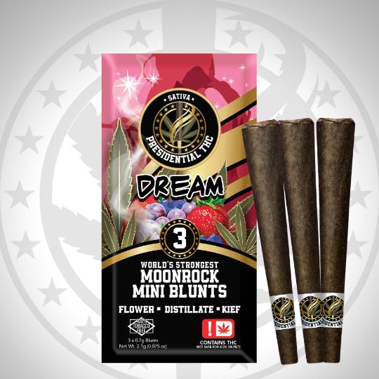 Dream | Moon Rock Blunts Infused Minis | 0.7g each | 3pk