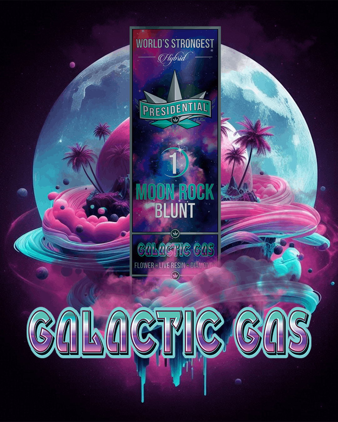 Presidential Moon Rock: Blunt Galactic Gas