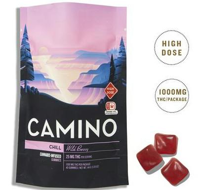 Camino Gummies 1000mg - Chill - Wild Berry