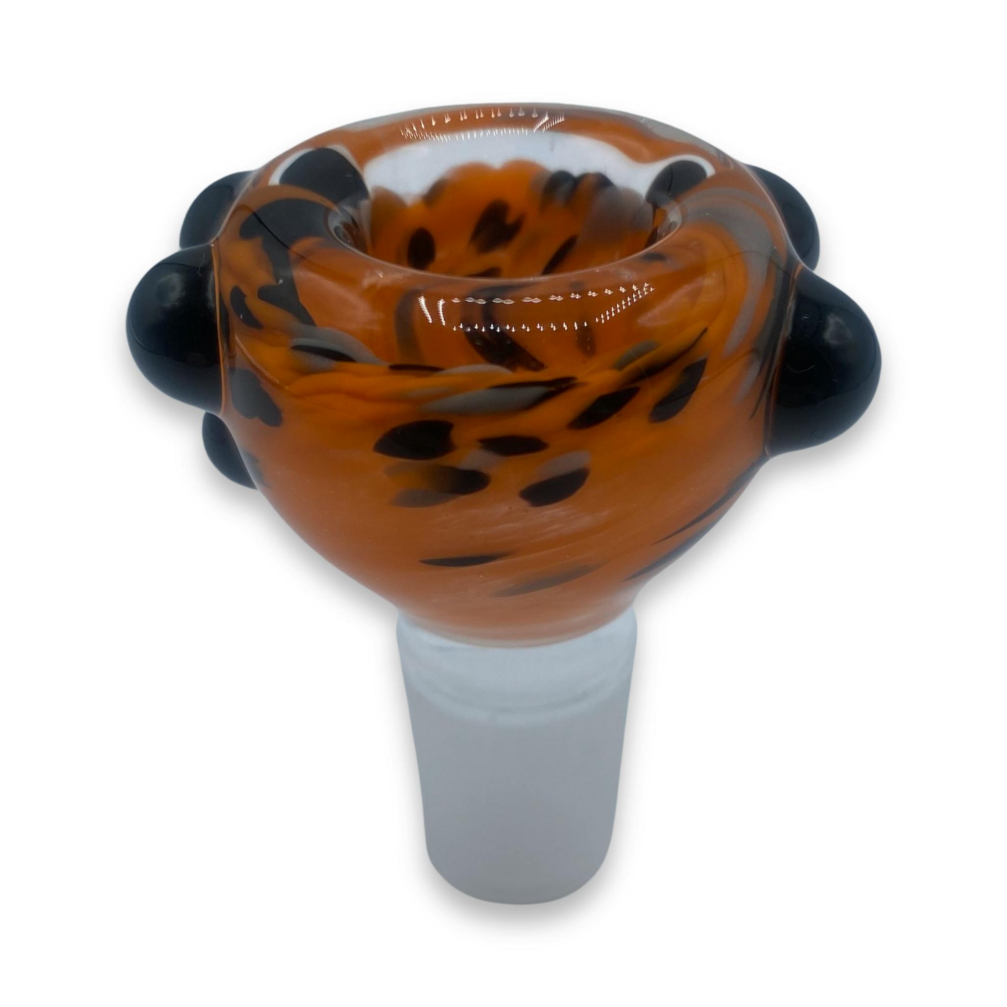 Marblesbee Orange Glass 18mm 4 Hole Slide