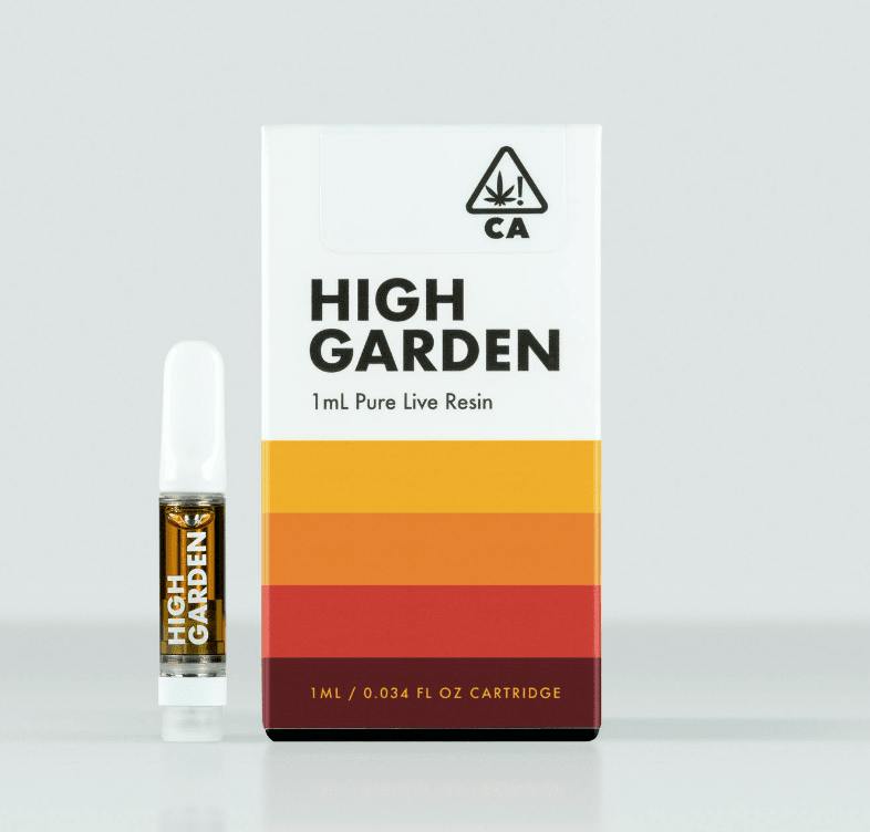 High Garden 1ml Pure Live Resin Cartridge Super Lemon Haze