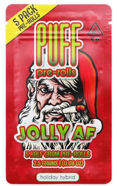 PUFF - Pack 5 ct. Pre Roll - 2.5g - Hybrid - Jolly AF