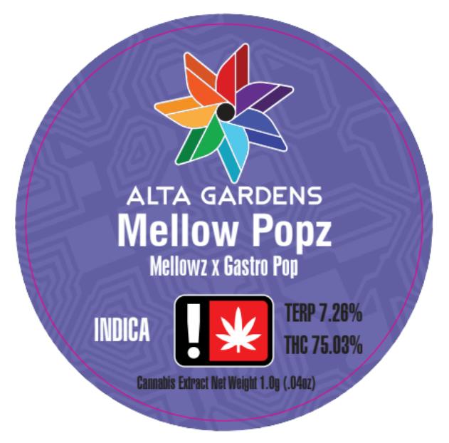 Mellow Popz - 2g - BHO Cured Resin