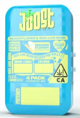 Joost - Bubba Kush x Garlic Mints - Infused Preroll - 4 pk - 2G