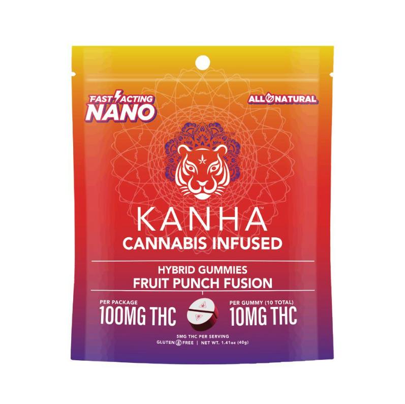 Kanha NANO - 100mg Gummies - Fruit Punch Fusion