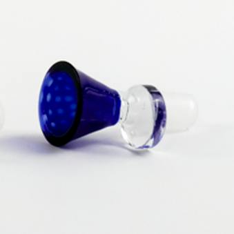 LuvBuds - 14mm Blue Martini Colored Bowl - Male