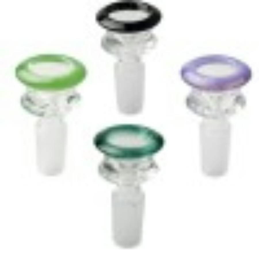 YB - Diamond Colored & Clear Rim 14mm Bowl