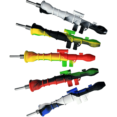 6" Silicone Bazooka Dab Straw 10mm Tip