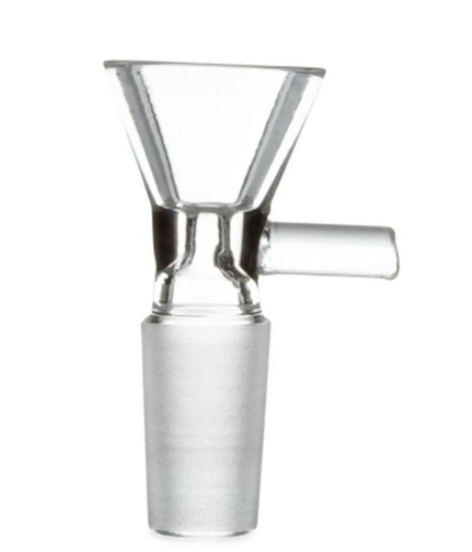 Glass on Glass 14mm Male Clear Bowl with Handle