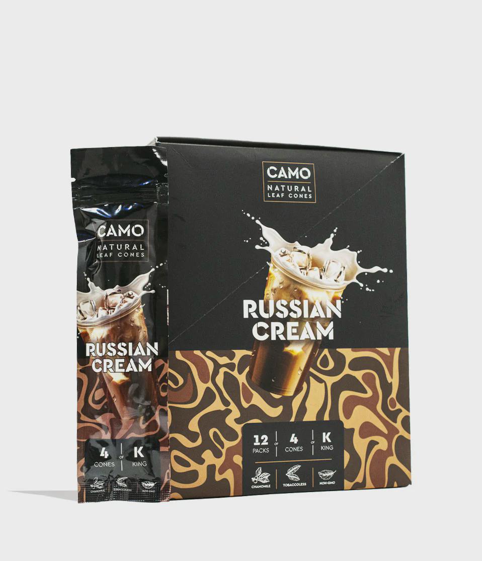 Camo - Natural Leaf Cones 4pk - Russian Cream