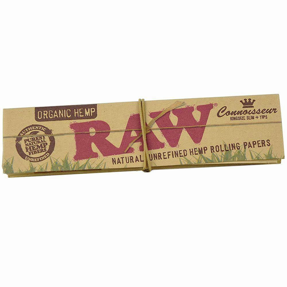 Raw Papers Organic Hemp King Size Cones 3pk