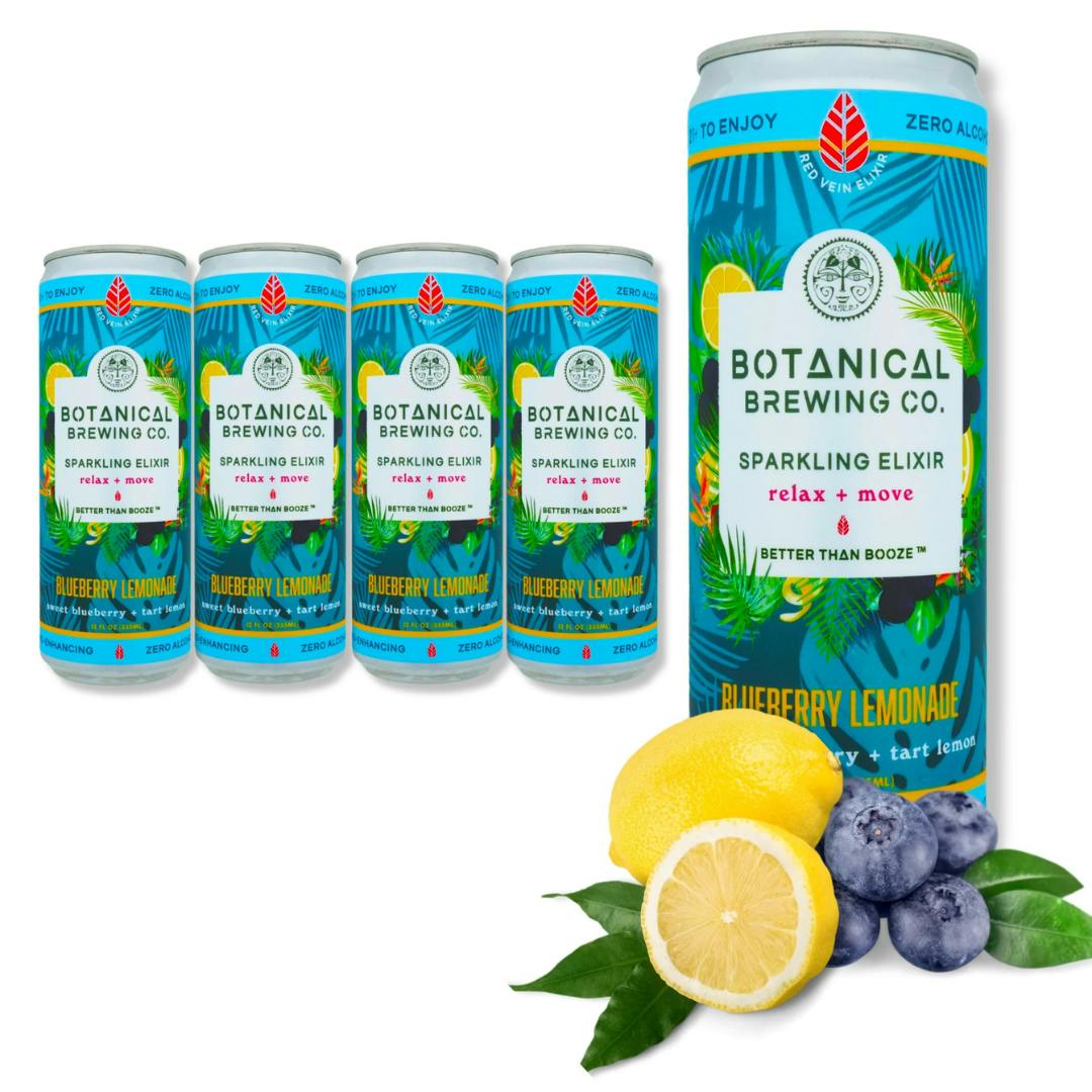 Botanical Brewing Co Blueberry Lemonade Kratom Drink