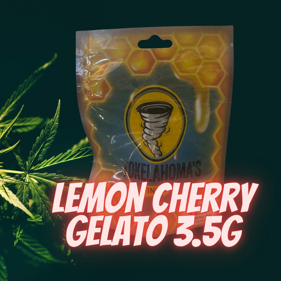 Tokelahoma's Finest Lemon Cherry Gelato Prepack Flower 3.5 Grams