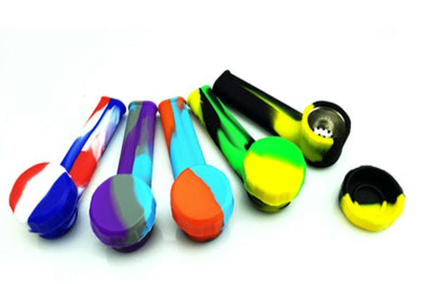 Glass - Silicon Assorted Hand Pipe