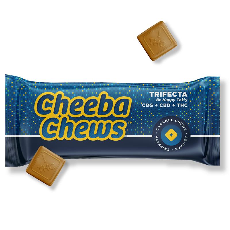 Cheeba Chews - Joint releif 1:1:1 CBC:CBD:THC Caramel - 100mg