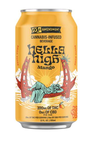 21st Amendment - Hella High - Mango - 12oz - 100mg