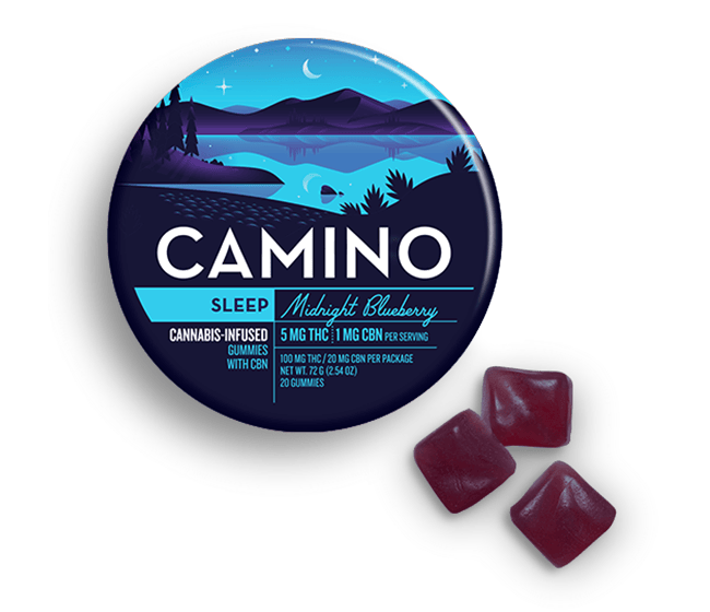 Sleep | Midnight Blueberry THC:CBN 5:1 Gummies | 100mg | 20ct | 5mg/ea