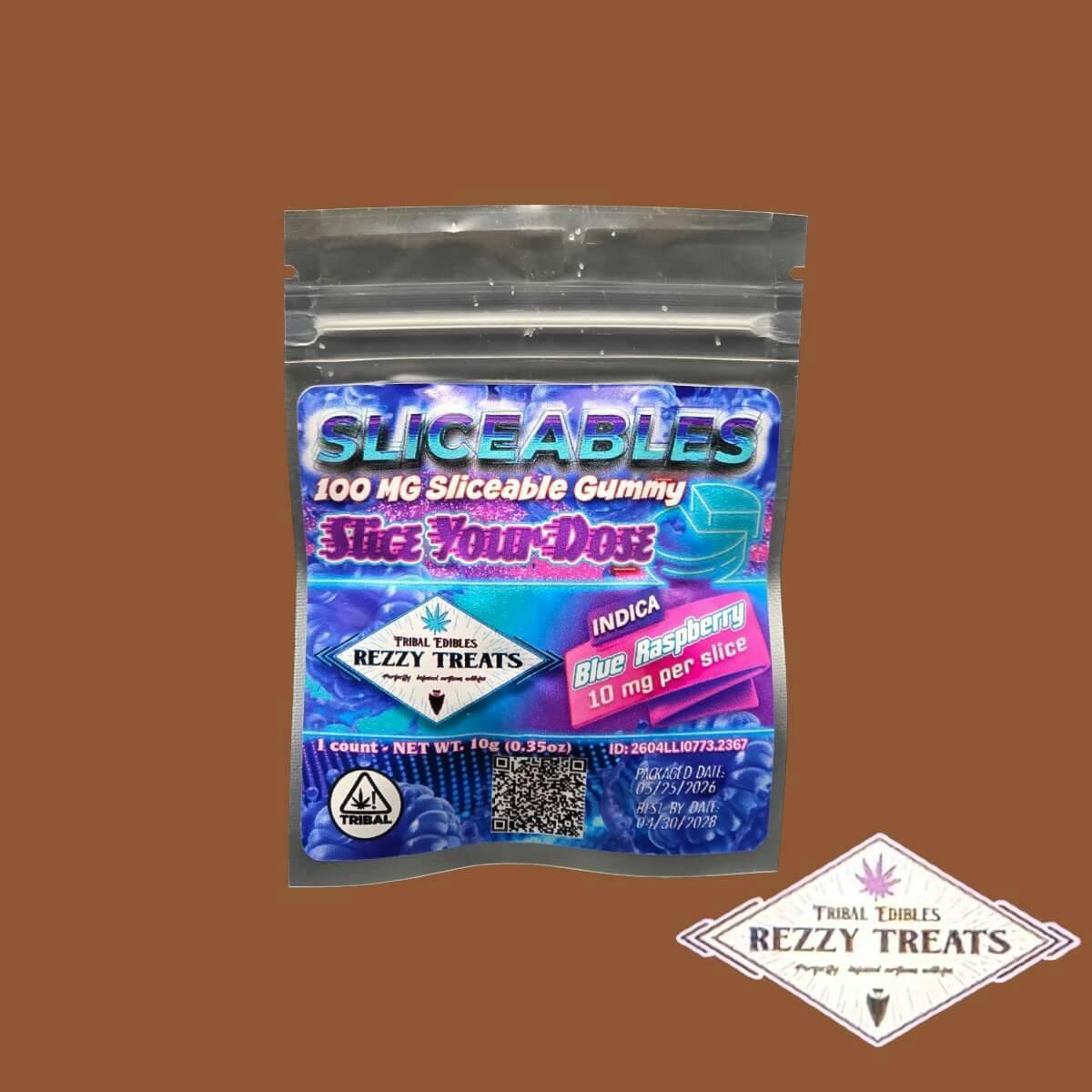 Rezzy Treat 100 mg- Sliceable Blue Raspberry