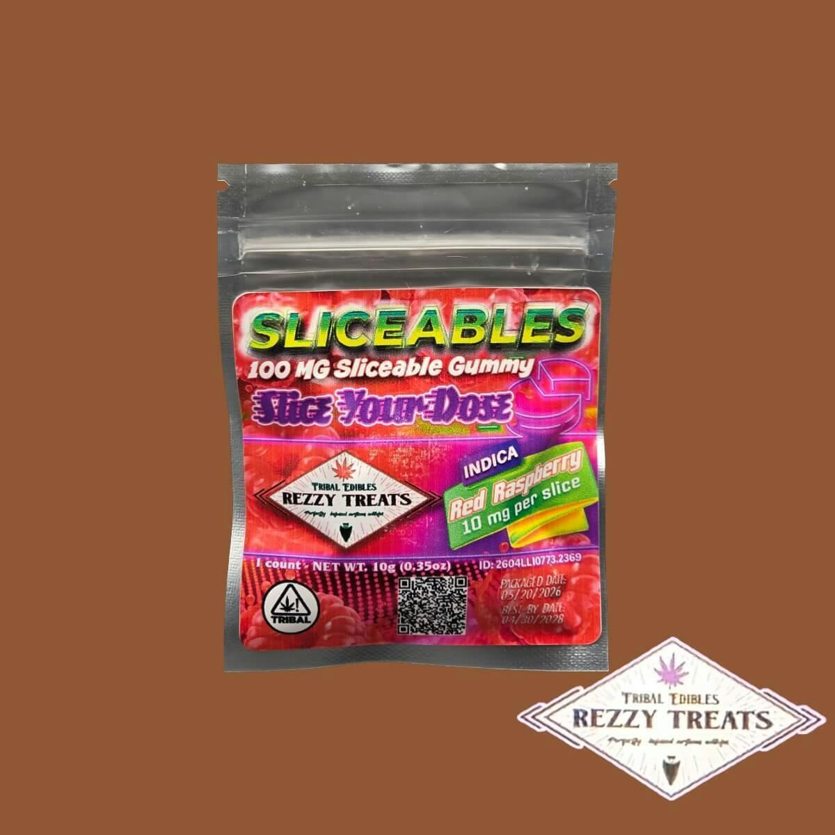 Rezzy Treat 100 mg- Sliceable Red Raspberry