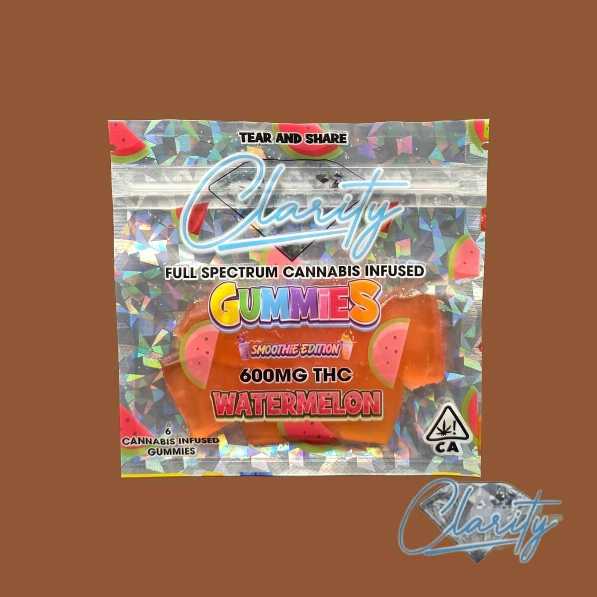 Clarity 600 mg Gummies- Watermelon