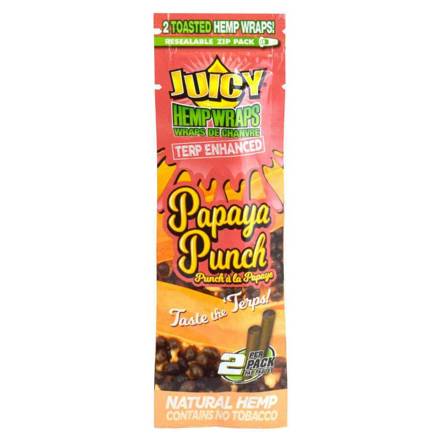 Juicy Terp Enhanced Hemp Wraps - Papaya Punch