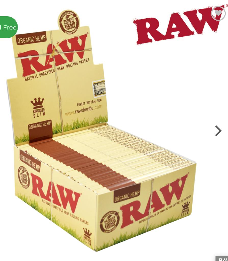 Rolling Papers - King Size Slim - Organic Hemp - Original