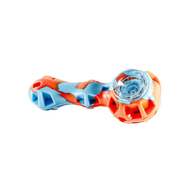 Bamboo Blaze - Silicone Indented Pipe - Pattern/Assorted