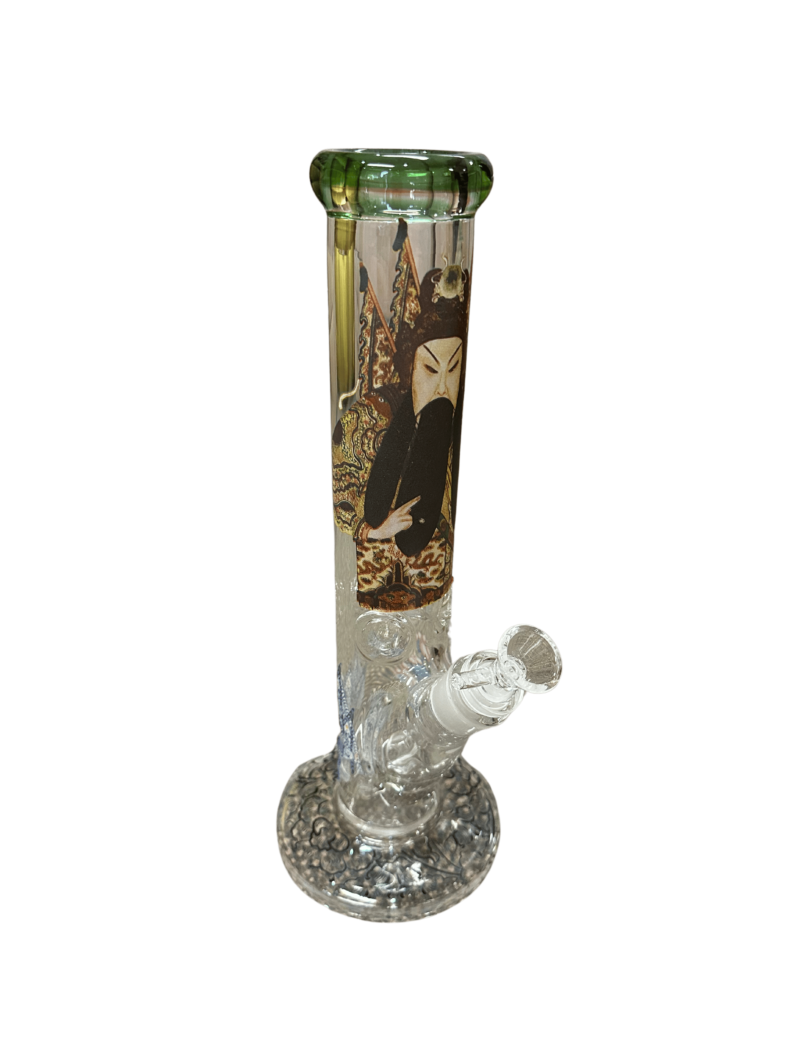 Bamboo Blaze - Glass 12 Inch Straight Shot Bong