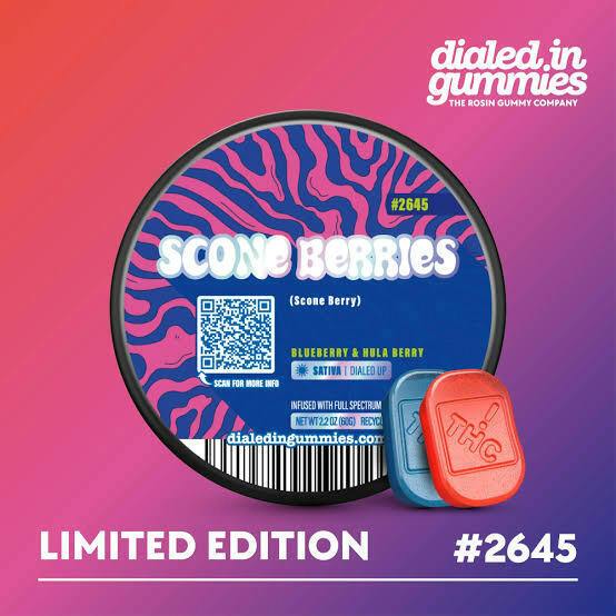 Dialed In - Gummies - Scone Berries - 100mg