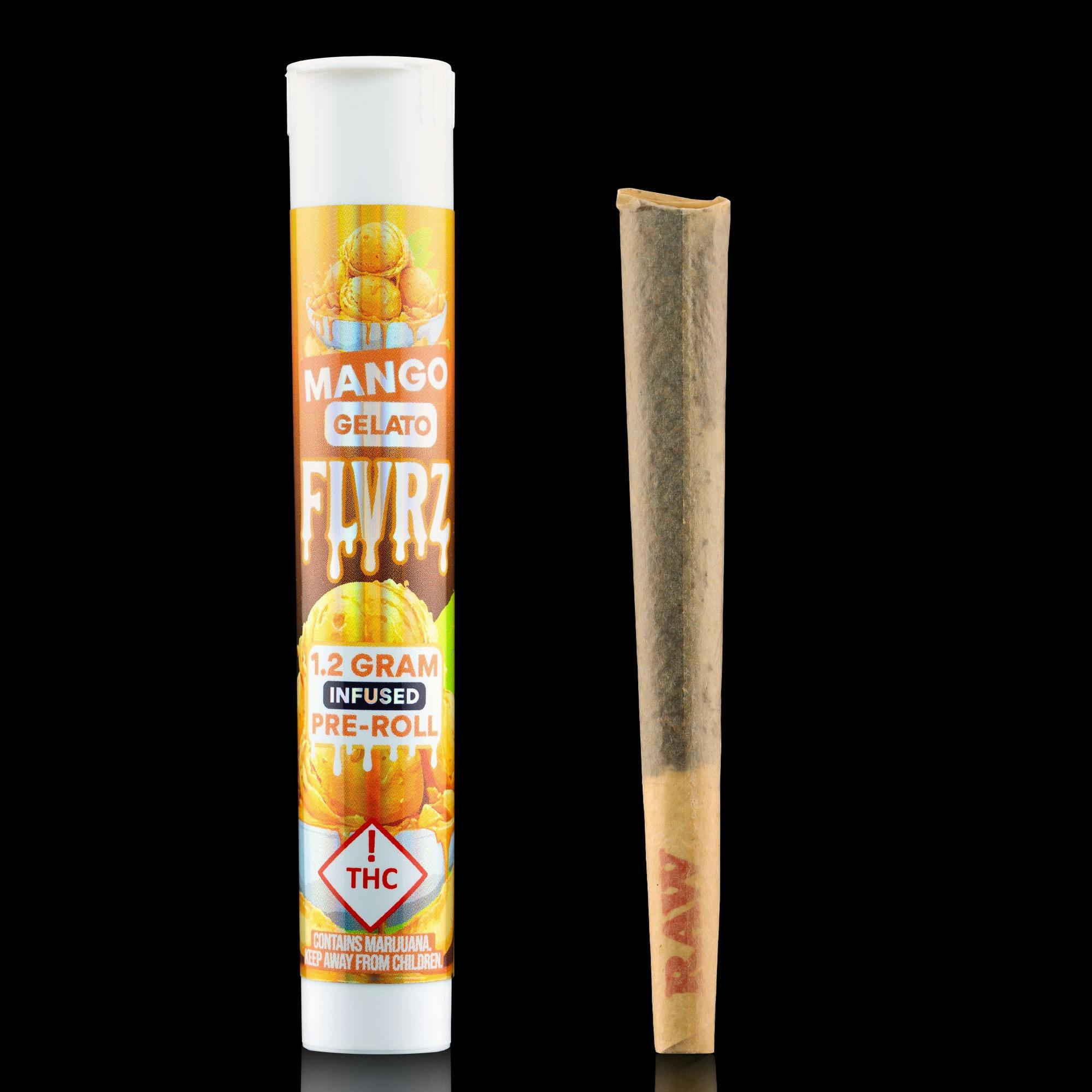 FLVRS Infused Pre-roll - Mango Gelato - 1.2g
