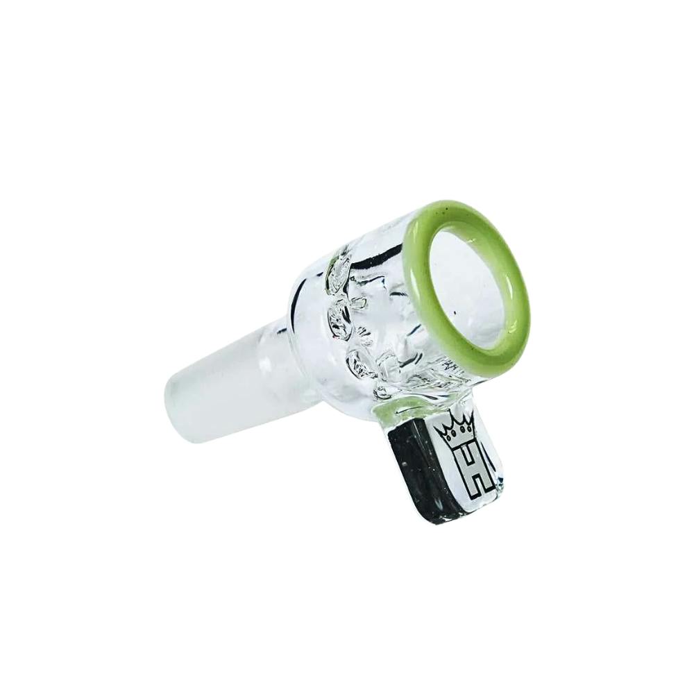 19mm Screen Bowl with Color Accents - Milk Green