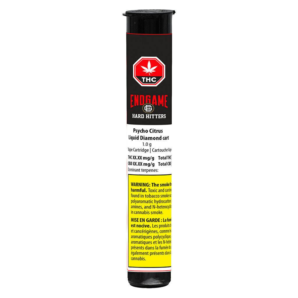 Hard Hitters – Psycho Citrus Liquid Diamond 510 Thread Cart - 1g
