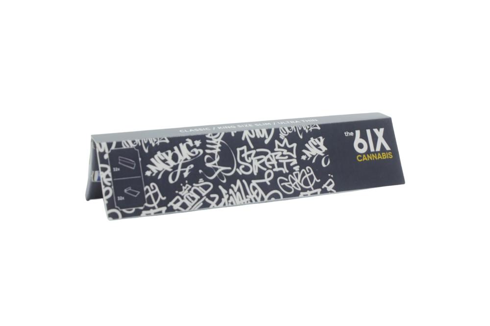 the 6IX Unbleached king Size Rolling Paers + Tips