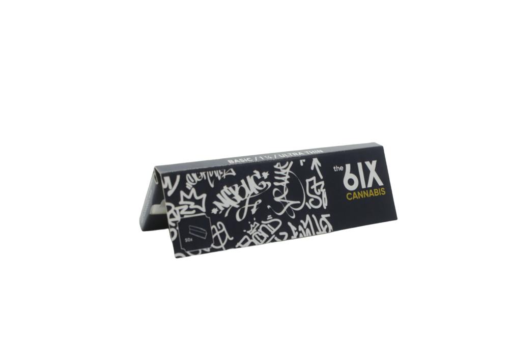 the 6IX Unbleached 1.25 Size Rolling Papers + Tips