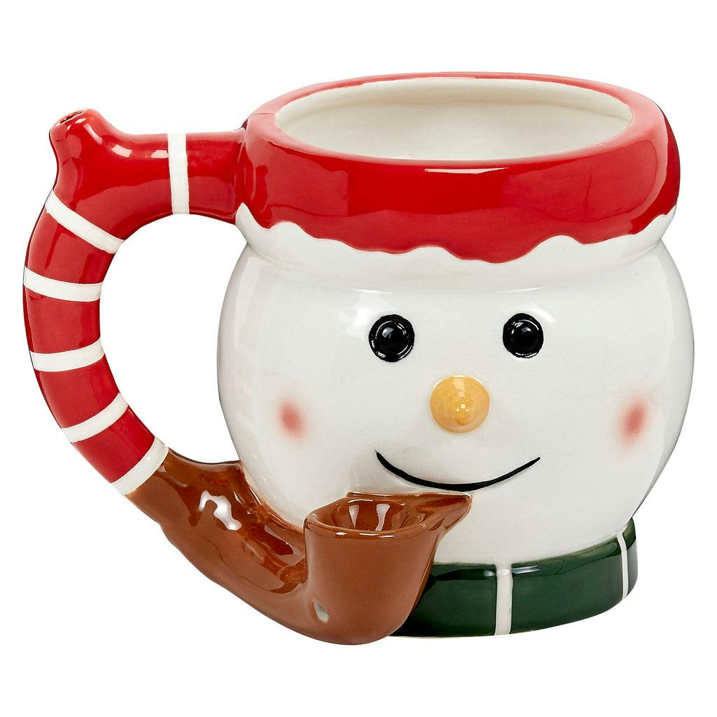 Ceramic Mug Pipe - Snowman