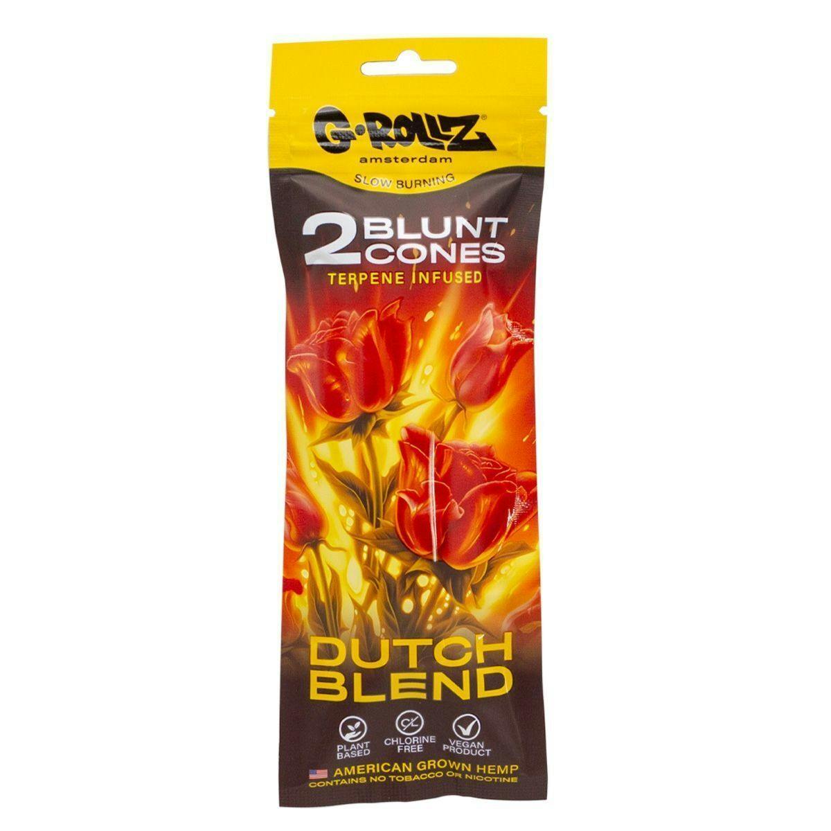 G-Rollz - Dutch Blend Terpene Infused Blunt Cones - 2pk