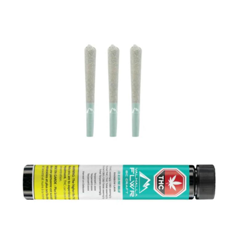 Valhalla Flwr - Rainbow Lava Pre-roll 3x0.5g >H