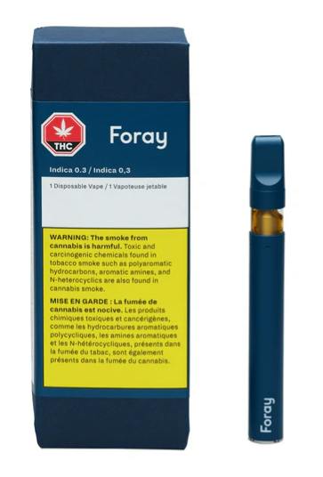 Foray - Blackberry Cream Disposable Vape 1x0.3g >I
