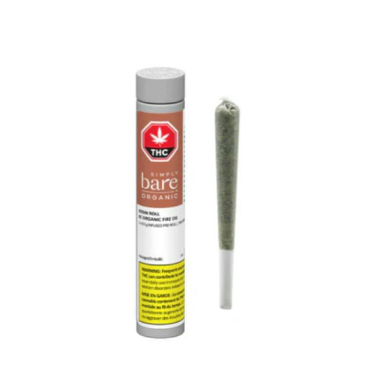 Simply Bare - Organic Rosin Infused Pre-roll (Rotating Cultivar) 1x1g