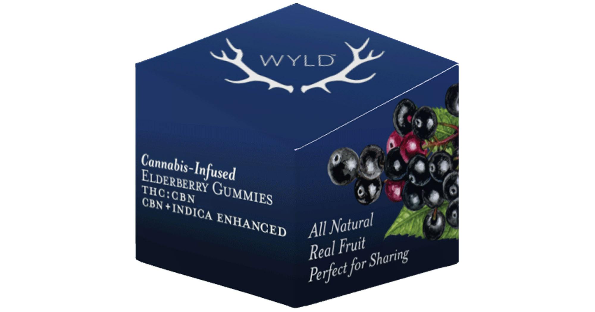 Wyld-Elderberry 2:1 THC: CBN 10mg THC:5mg CBN Gummies-Indica Enhanced